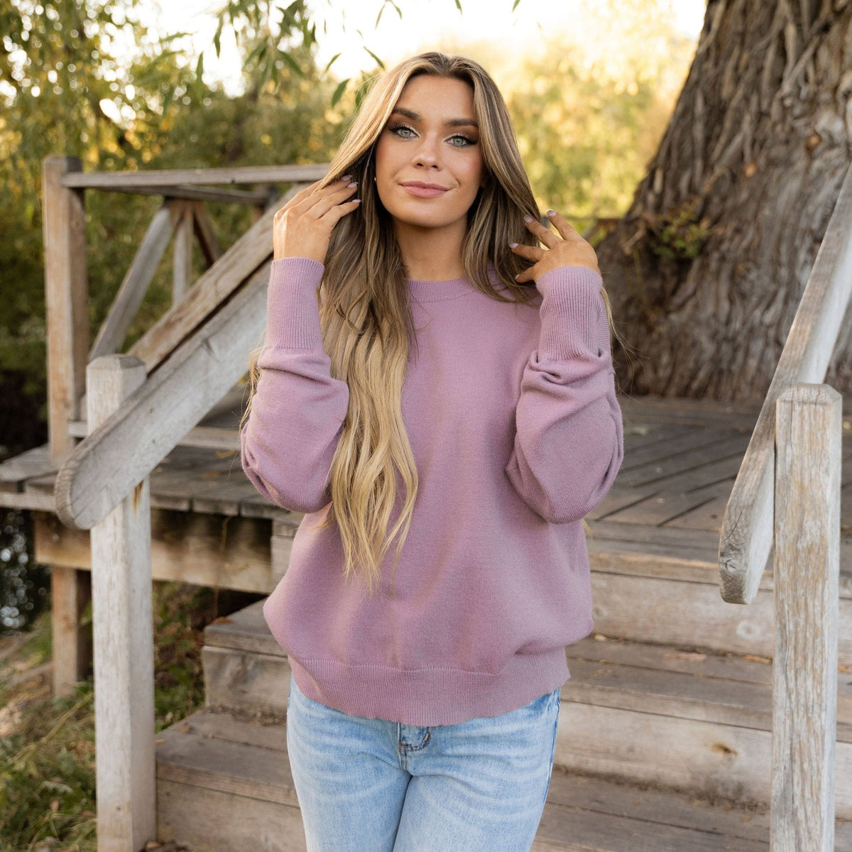 Camilla Sweater - Dusty Plum
