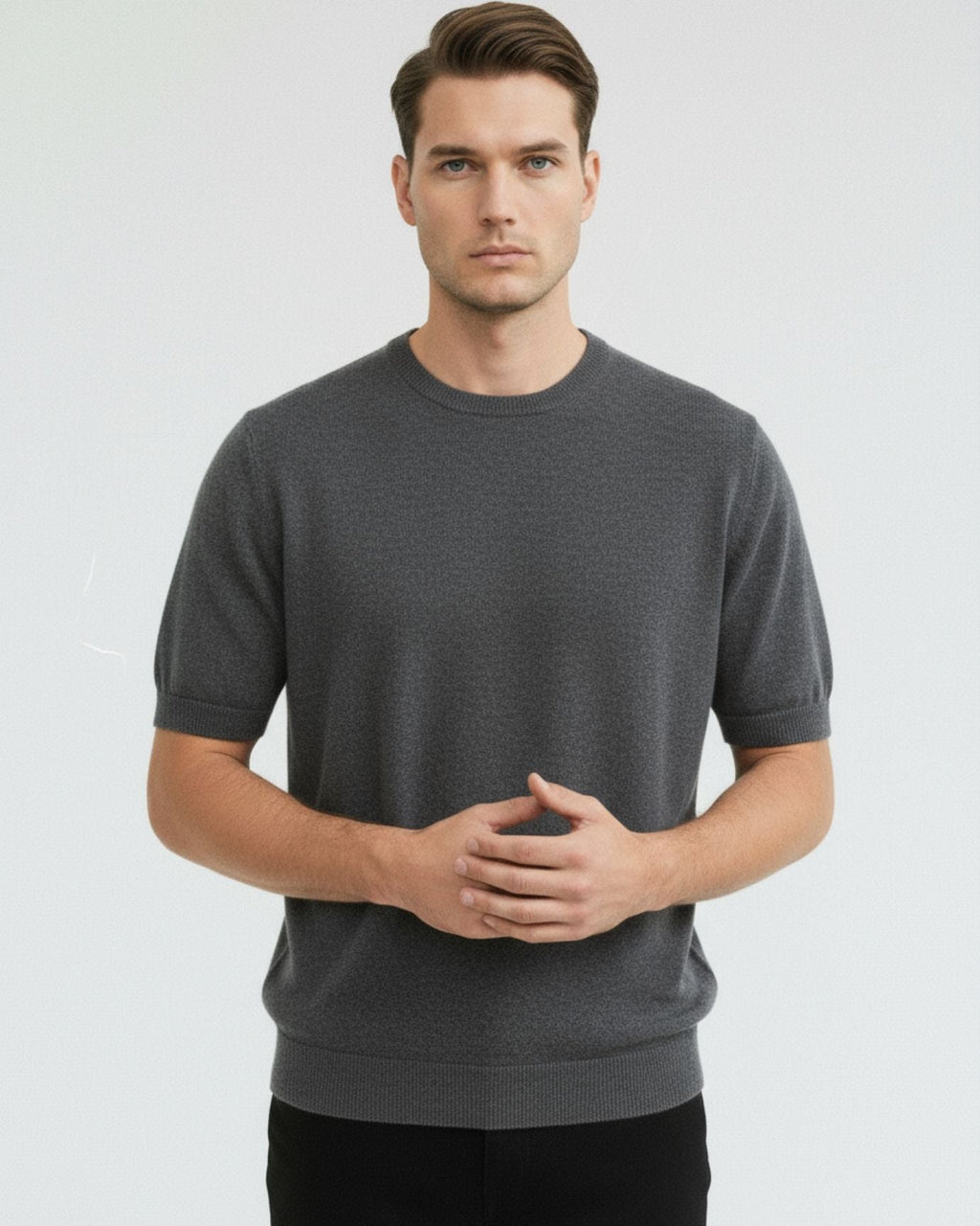 Wool T-Shirt Short Sleeve Cashmere Base Layer